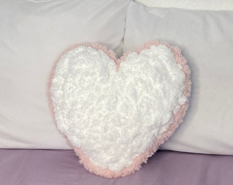 Heart Pillow Crochet Pattern - Valentines Day Gift