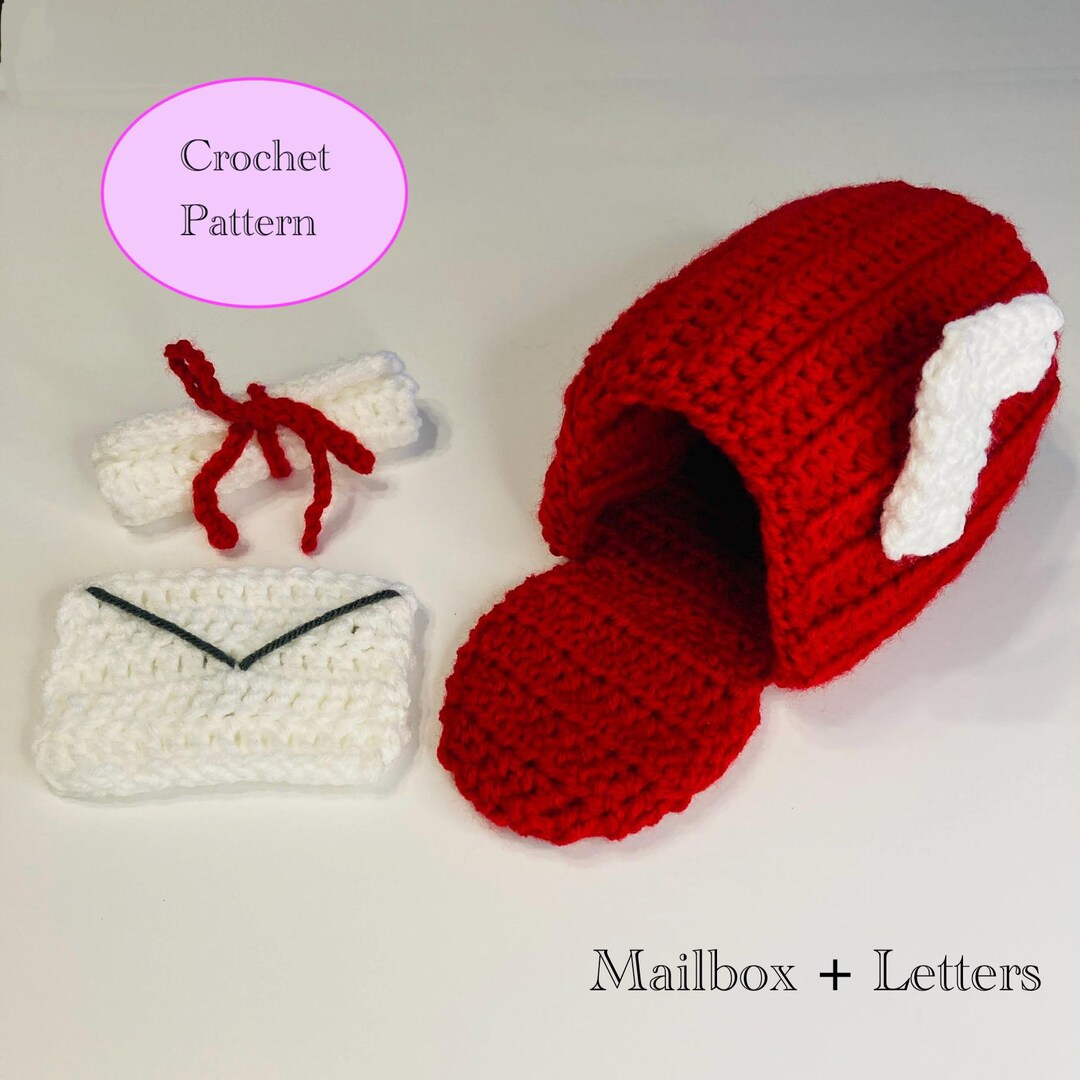 Mailbox and Letters Crochet Pattern (pdf and .docx) - Etsy