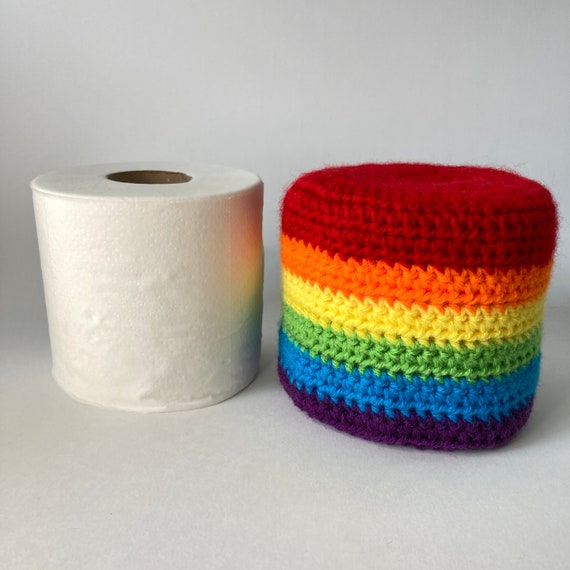 Rainbow Pride Flag Toilet Paper Cover Design Option 2 Etsy
