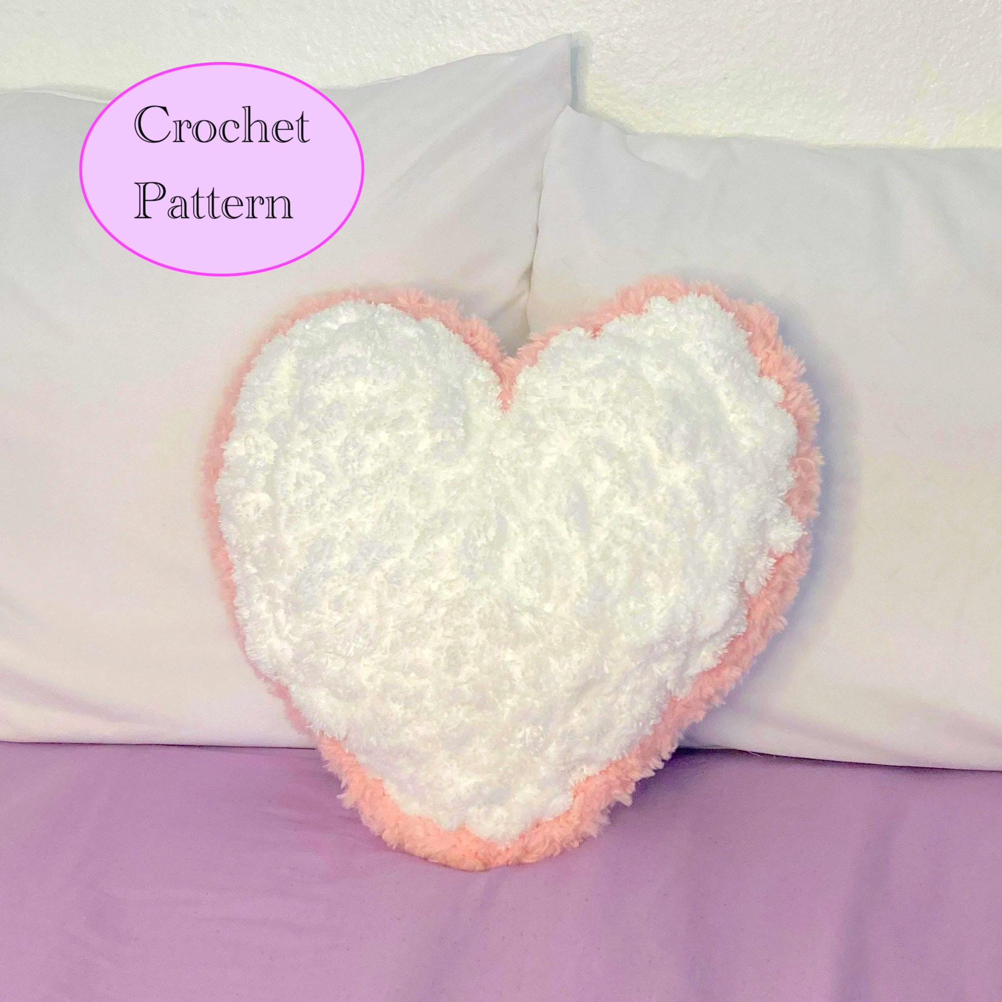 Soft Heart Pillow Crochet Pattern