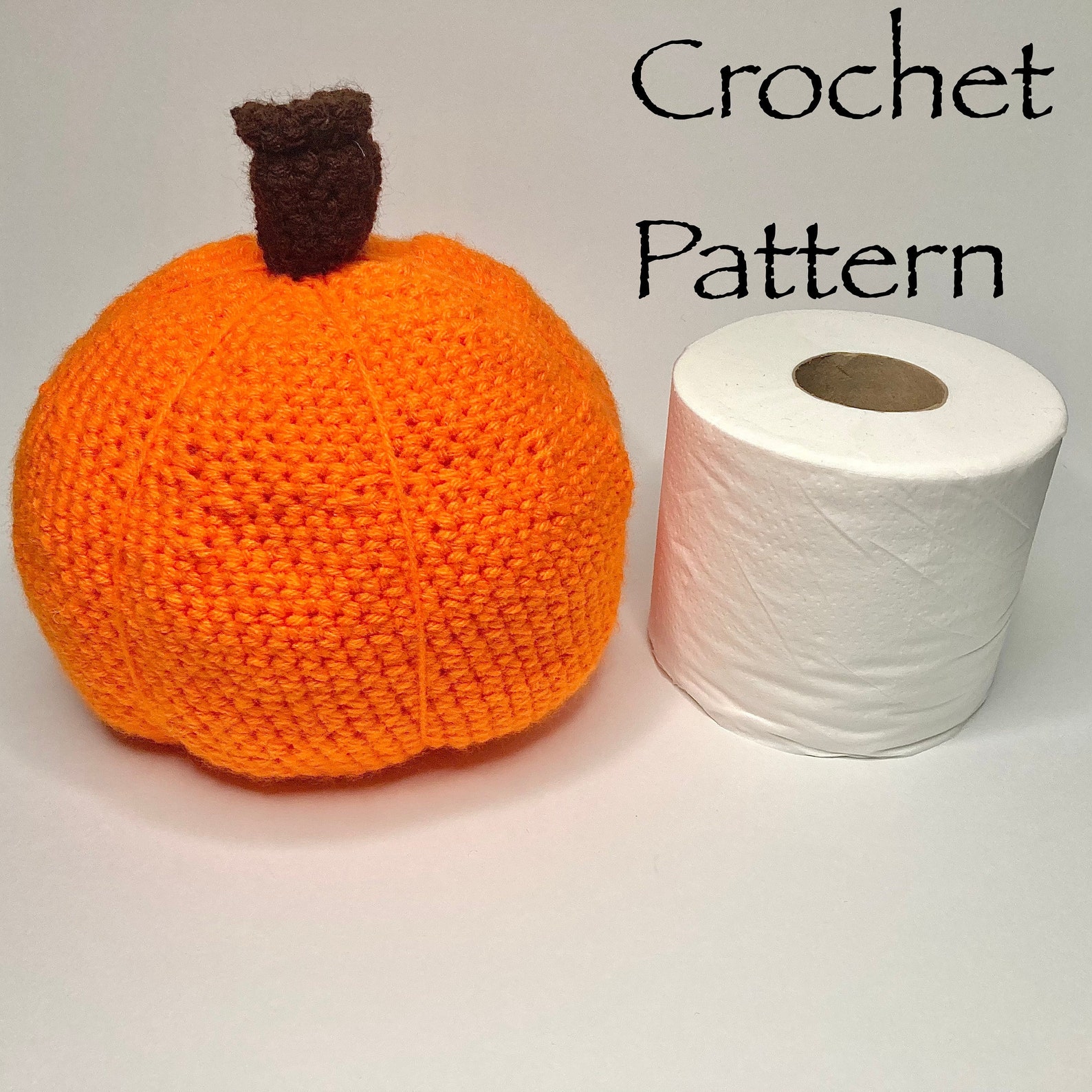 Pumpkin Toilet Paper Cover Crochet Pattern Only Etsy