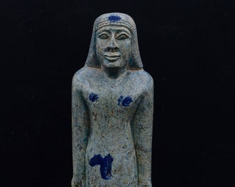 vintage Egyptisch standbeeld Nephthys godin van de lucht met de hand gesneden altaarbeeld antieke kunst Sculptuur zware steen gemaakt in Egypte