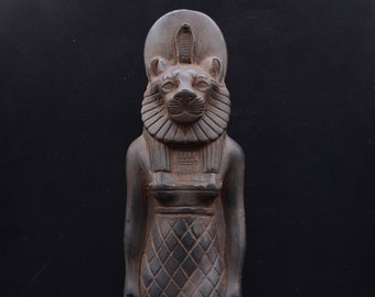 Unique Ancient Egyptian Art statue of Goddess Sekhmet heavy stone made in egypt