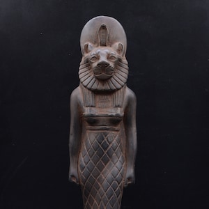 【レプリカ】古代エジプト文明 セメクト 石像 アートオブジェ 置物 セクメト像、古代エジプトのライオンの女神セクメトの置物、戦争の女神