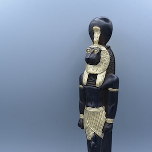 Unique egyptian goddess Sekhmet hand painted statue made in egypt