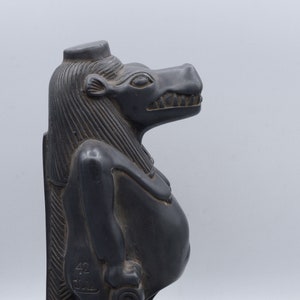 statue of taweret hippos “Goddess of Childbirth” black heavy 2 size made in Egypt