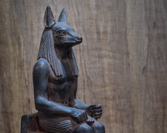 3.5 Inch Hand Painted Resin Two Tone Egyptian Anubis Jackal Statue TLT 3.5 Inch Hand Painted Resin Two Tone Egyptian Anubis Jackal Statue TLT