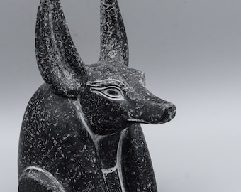 Unique egyptian God anubis head (4 style) granite, marble stone made in egypt