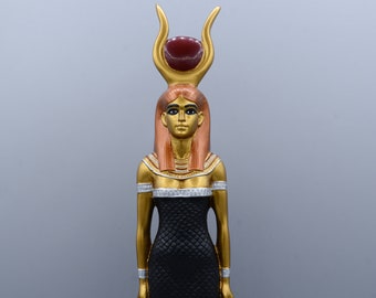 エジプトで作られたユニークなエジプトの女神ハトホルの大きな像