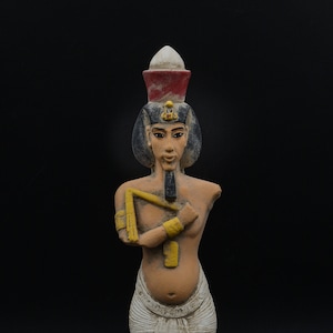 Egyptian Art stone statue of Akhenaten (Amenhotep IV), sample from the Temple of the Aten at Karnak made in egypt