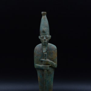 Unique Ancient Egyptian KING SENUSRET I vintage carved stone Made in Egypt