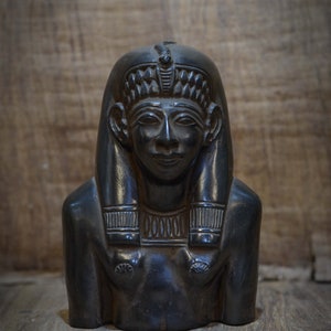 Egyptian Statue of Queen Tiye Bust black Egyptian art made in egypt