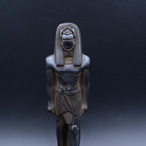 statue of Egyptian God Khepri Scarab Sun God black 2 size made in egypt