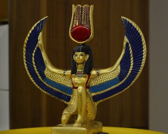 古代エジプトの女神マアトの翼を開いた彫像彫刻 - エジプト製 - Etsy 日本