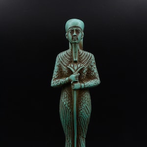statue Ptah god of Memphis and craftsmen creator of the god, stone green made in egypt