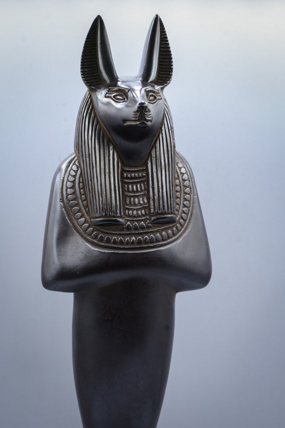 Statue of Mythology Jackal Anubis Stock Photo - Image of life