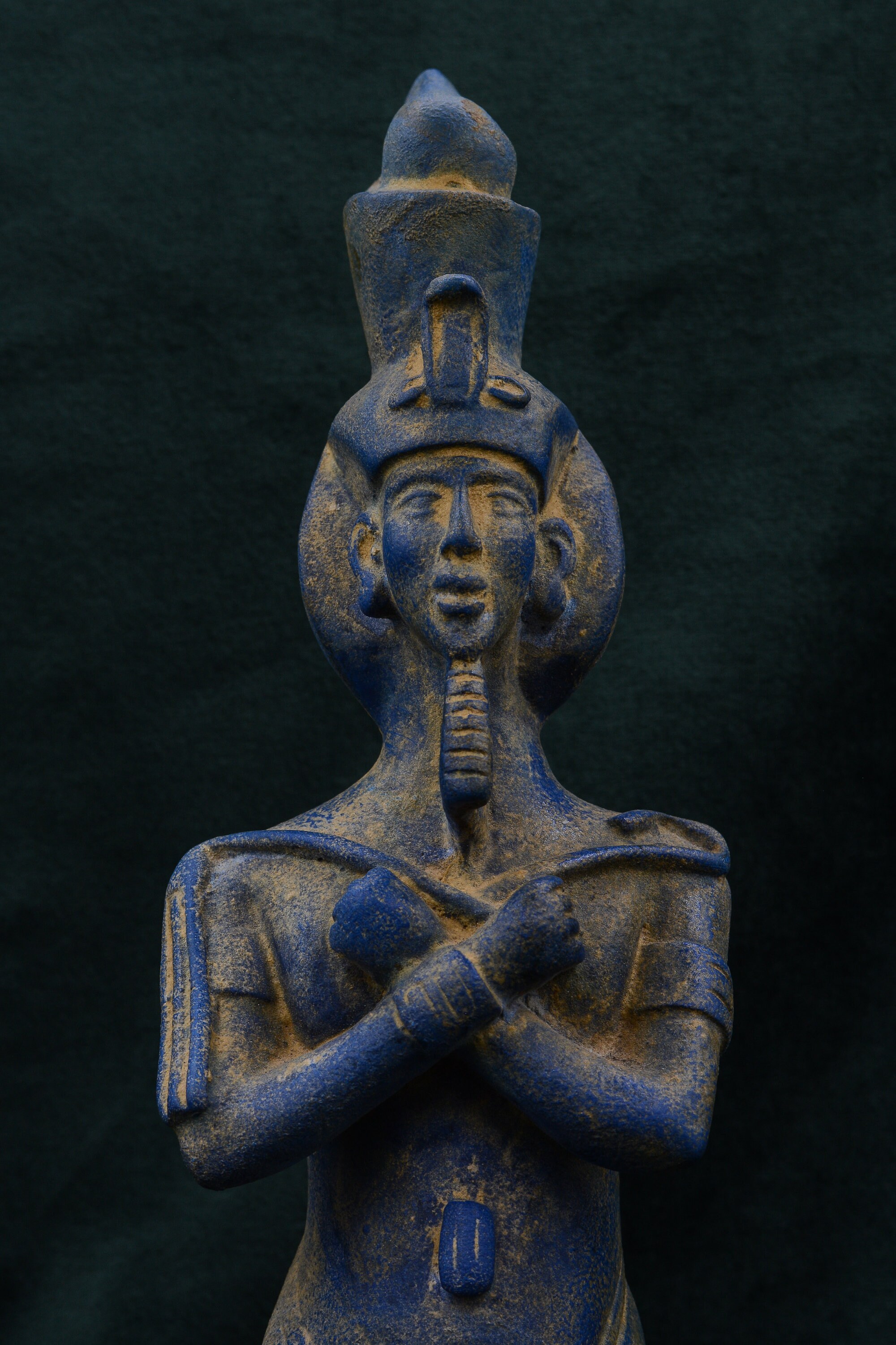 Statue of Akhenaten Sun God Aten (amenhotep IV) Unique Egyptian