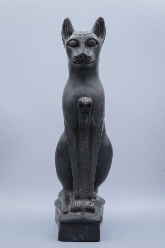 ヴィンテージ女神バステト猫像 黒 大型 重量あり エジプト製 - Etsy 日本