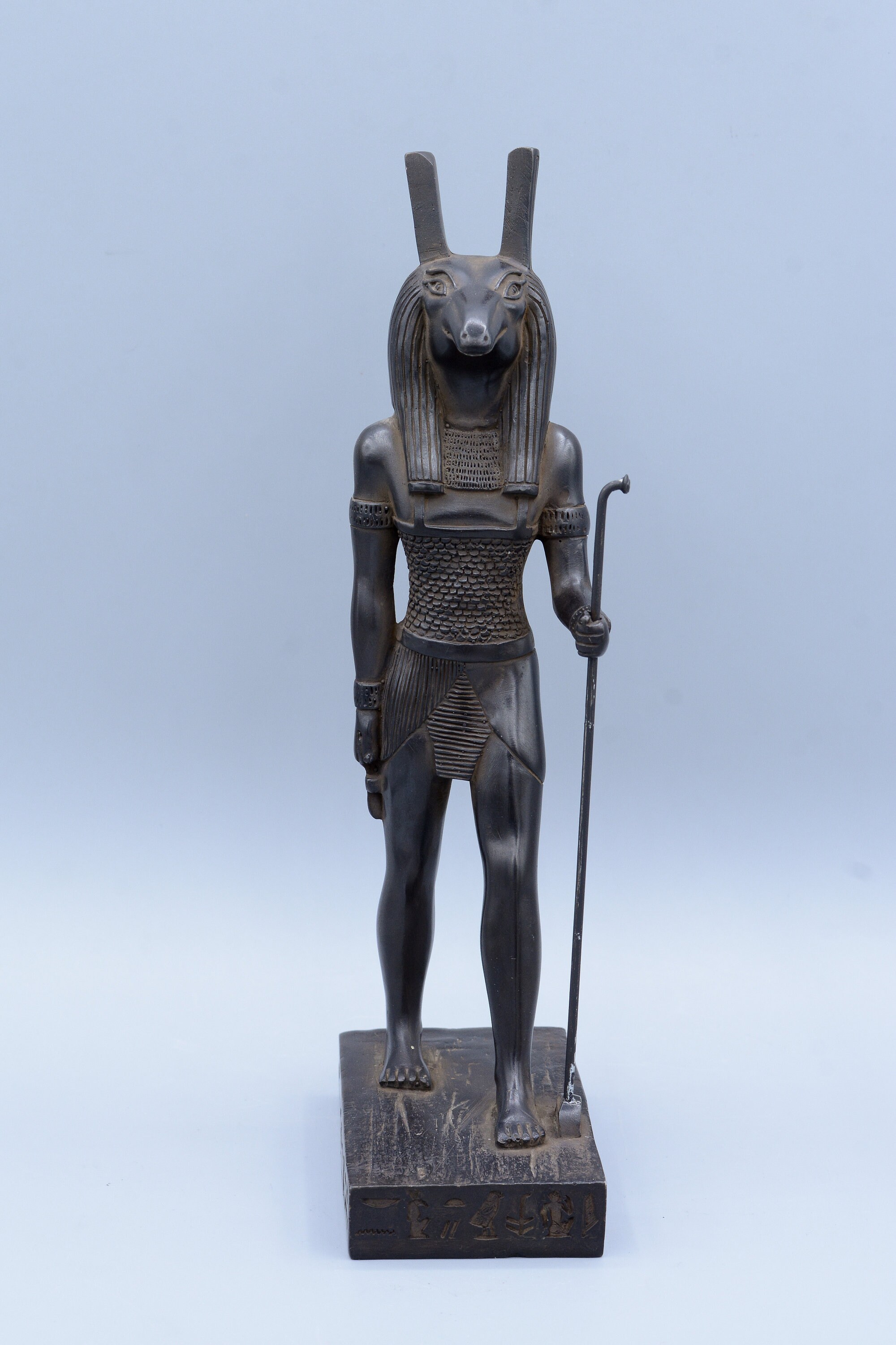 Statue of Egyptian God of War Seth Black Made in Egypt - Etsy
