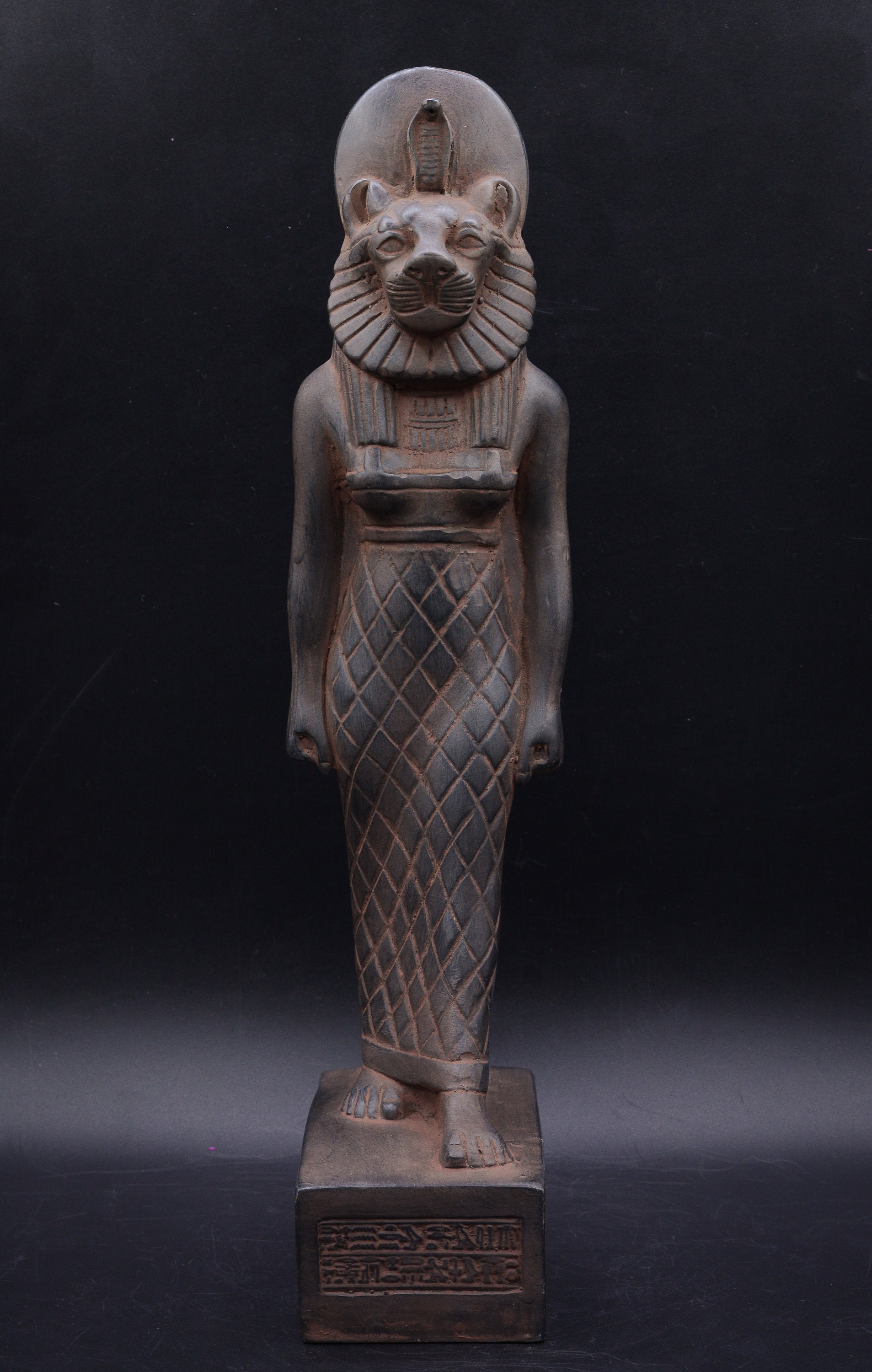 Unique statue of goddess sekhmet sculpture heavy stone made in egypt