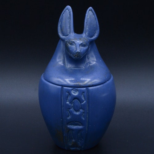 Canopic jars shops Set of 4 sons four horus powder of Labs casted resin unique made in egypt