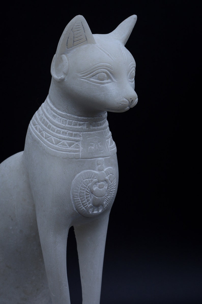 Unique Statue of Egyptian Goddess Cat Bastet Sculpture With Etsy