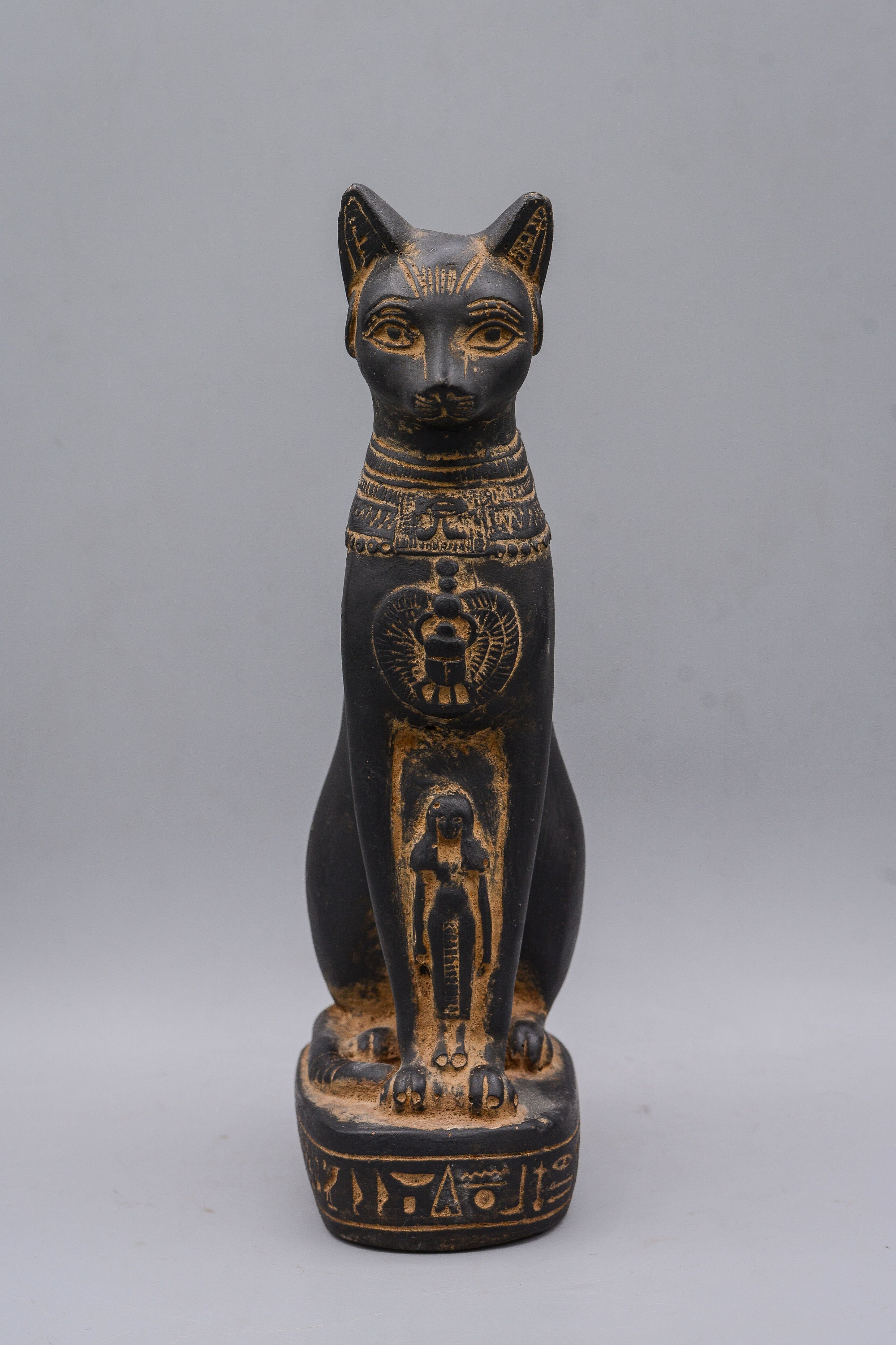 Statuetta Di Gatto Egiziano – Scultura Della Dea Protetta Antica – Bastet Ornamento In Res Per Casa, Giardino, Ufficio, Da Collezione - 2