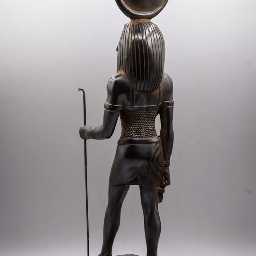 Statue Thoth god of the moon and wisdom Black large ancient Egyptian art made in Egypt shops