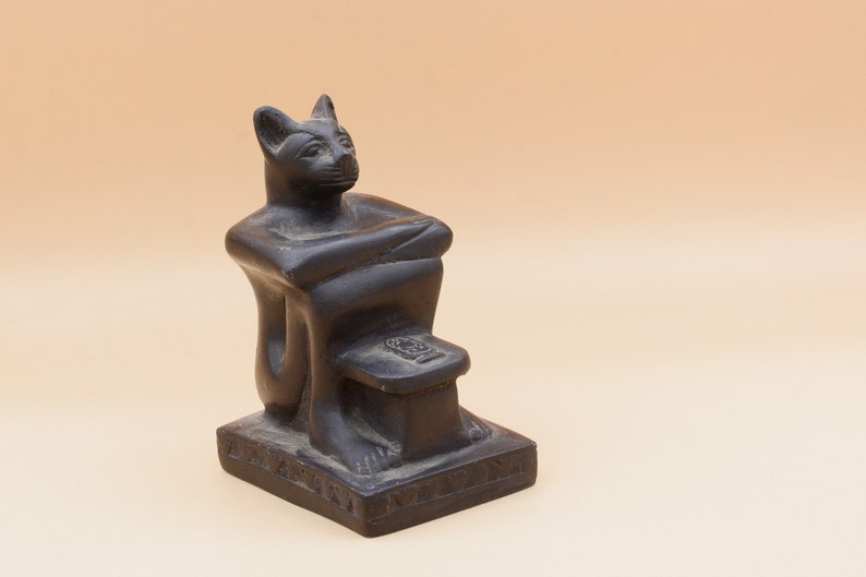 Egyptian goddess Bastet black statue made in egypt