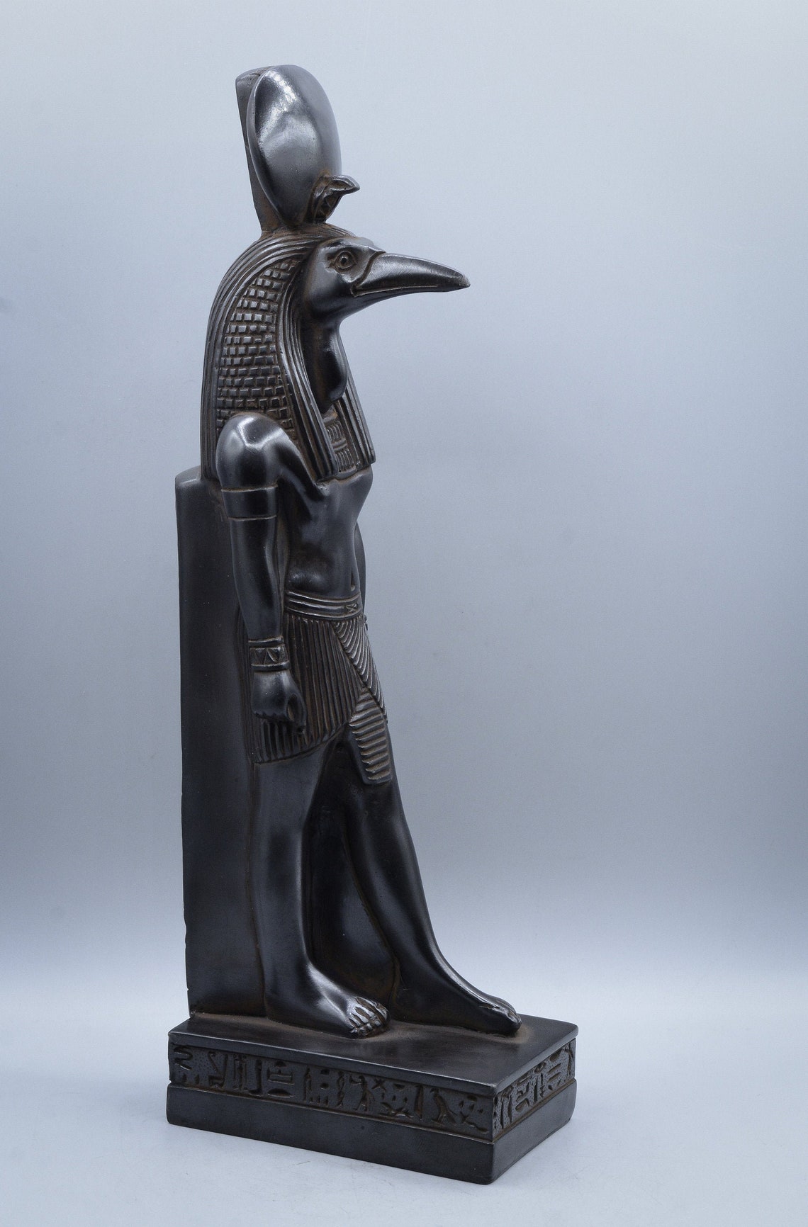 Statue Thoth god of knowledge Black large ancient Egyptian art Etsy