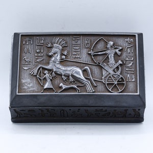 egyptian Box decorative pharaoh art Stone made in egypt