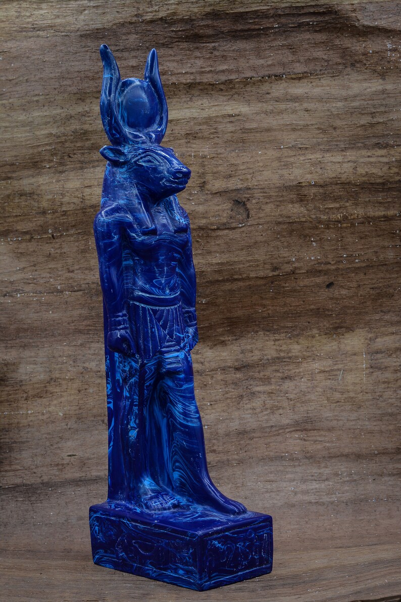 Unique Statue Goddess Hathor Blue Stone Heavy Statue Made in Egypt - Etsy