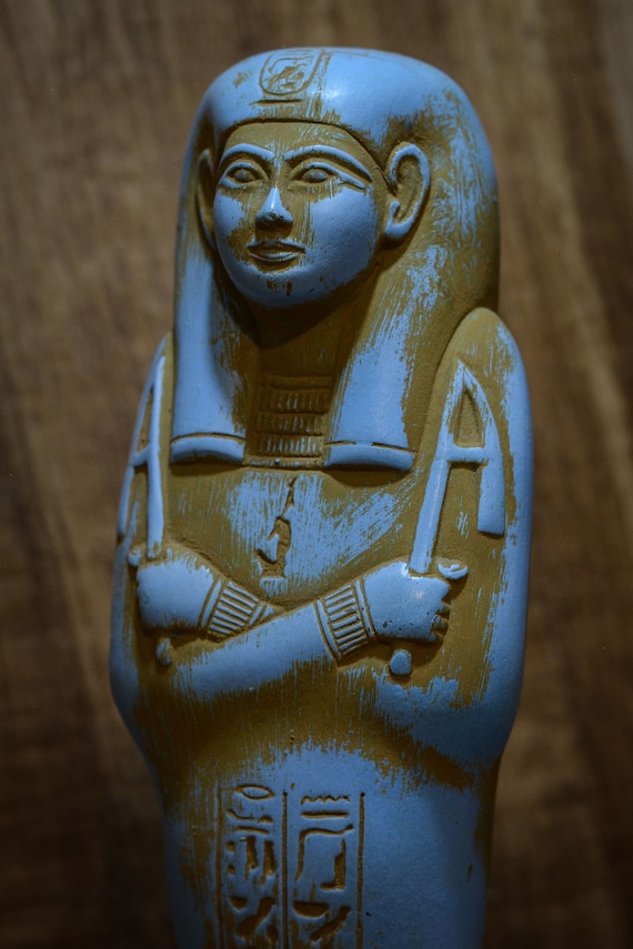 副葬品ファイアンス製 ウシャブティ 古代エジプト ファラオ 古代