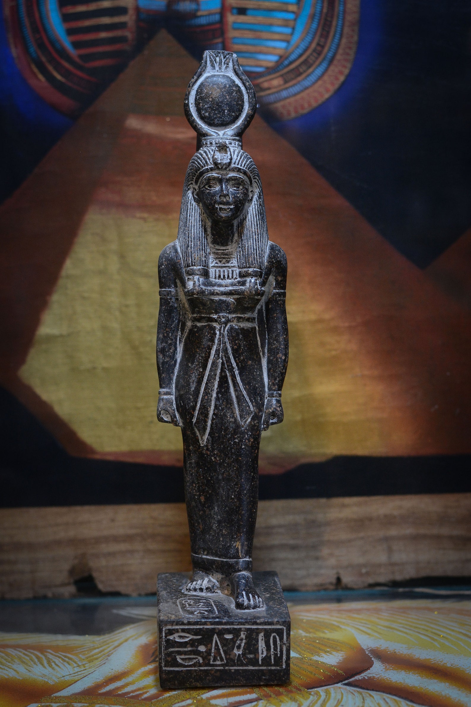 Isis Goddess Statue Sculpture Granite Stone Heavy 2 Style Etsy