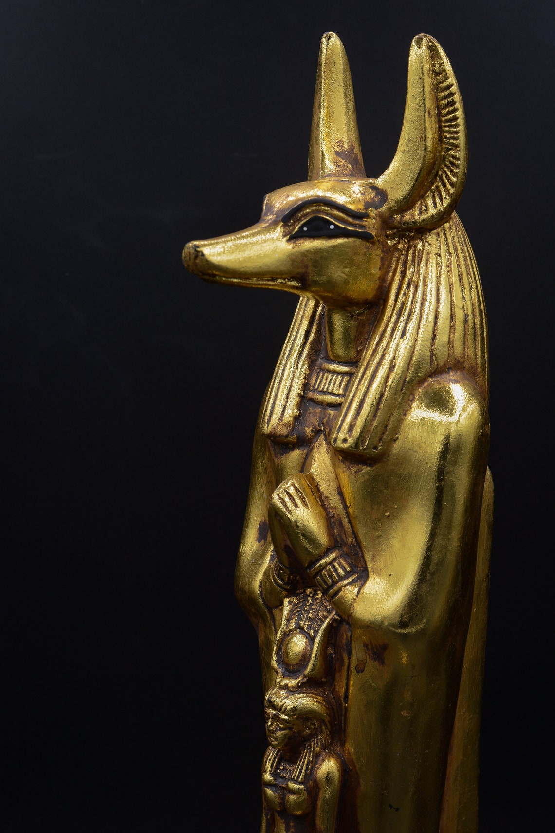 Statue der ägyptischen Kunst Gott Anubis mit Göttin Isis | Etsy