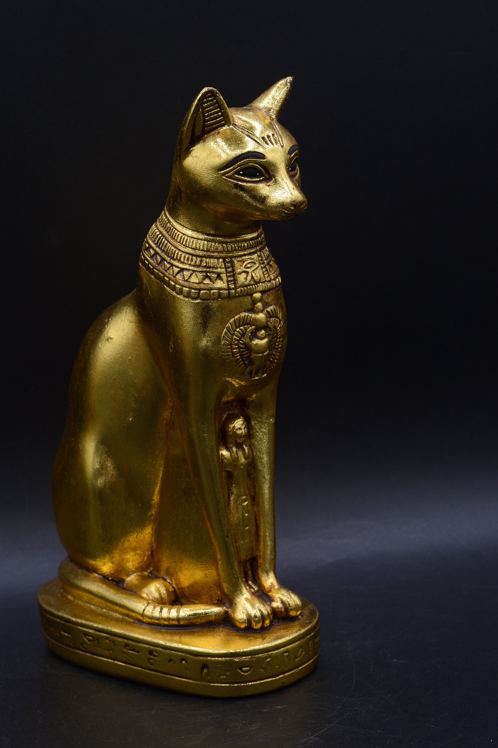 Unique Statue Of Ancient Egyptian Art Goddess Cat Bastet Heavy Etsy