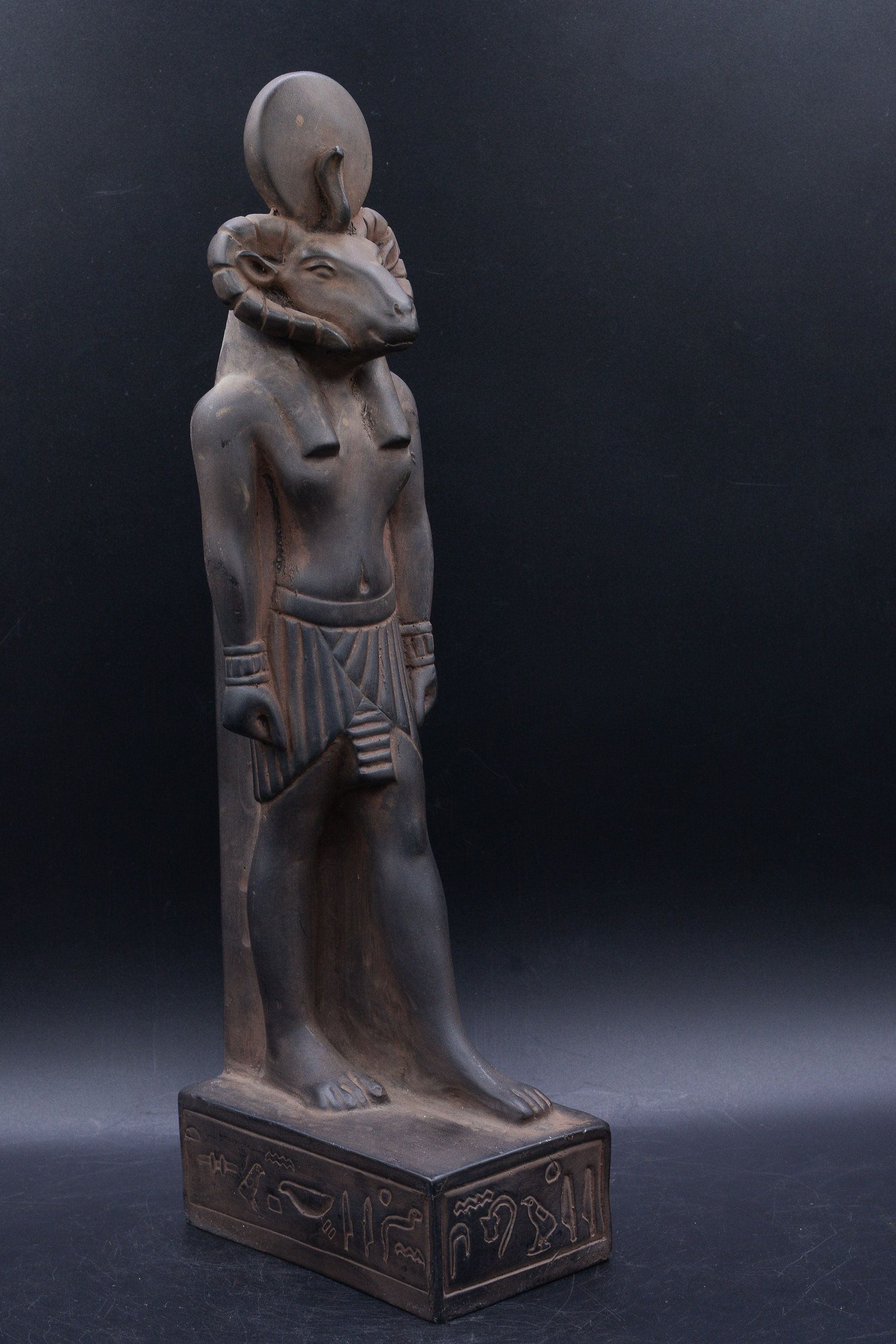 Statue of Ancient Egyptian God Khnum Stone Made in Egypt Etsy