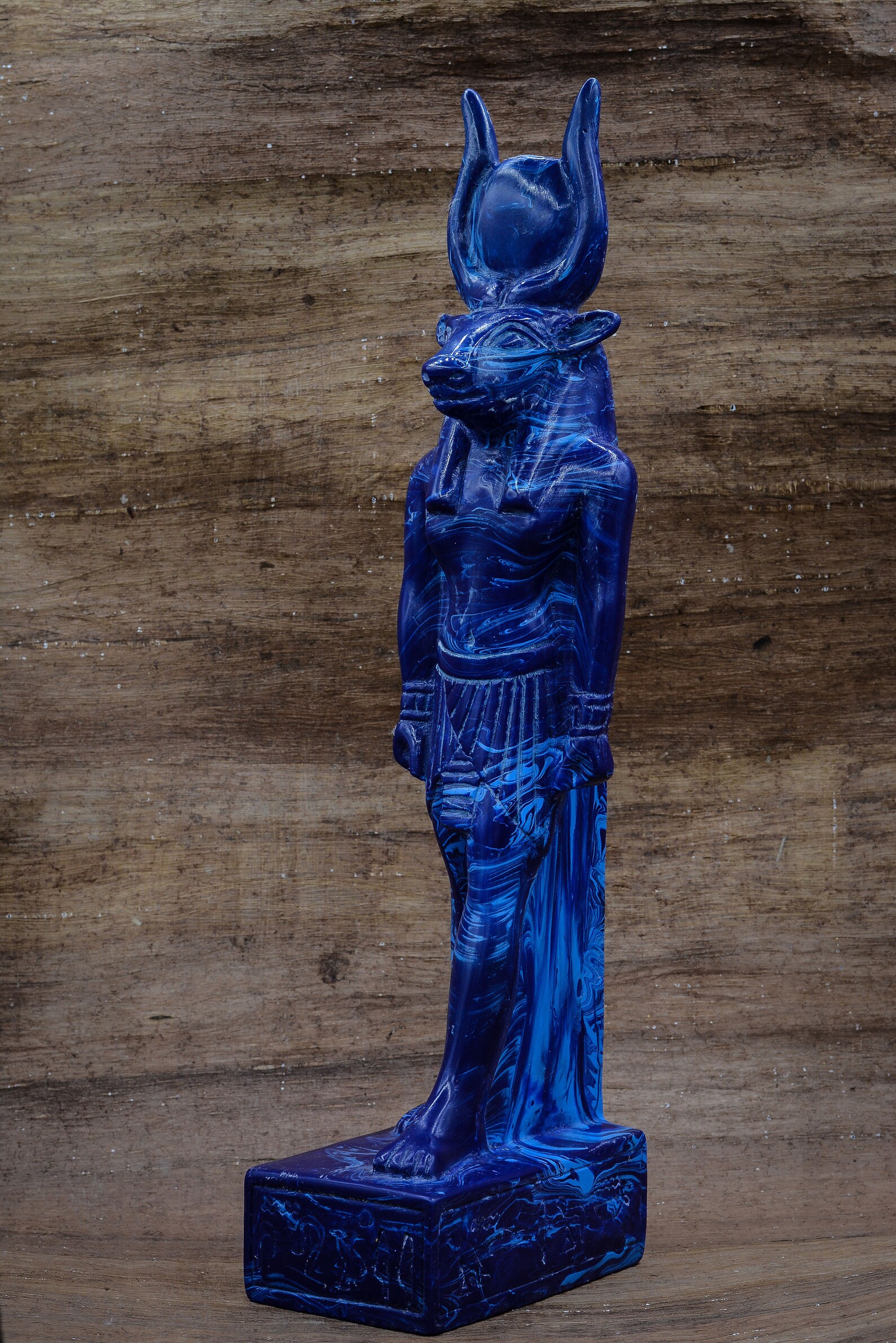 Unique Statue Goddess Hathor Blue Stone Heavy Statue Made in Egypt - Etsy