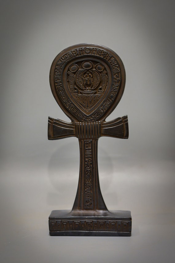 古代エジプトのアンク（生命の鍵）シンボル象形文字、スカラベの