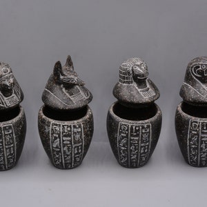 ホルスの息子たち エジプト美術 カノプス壺 ハトホル ダーク