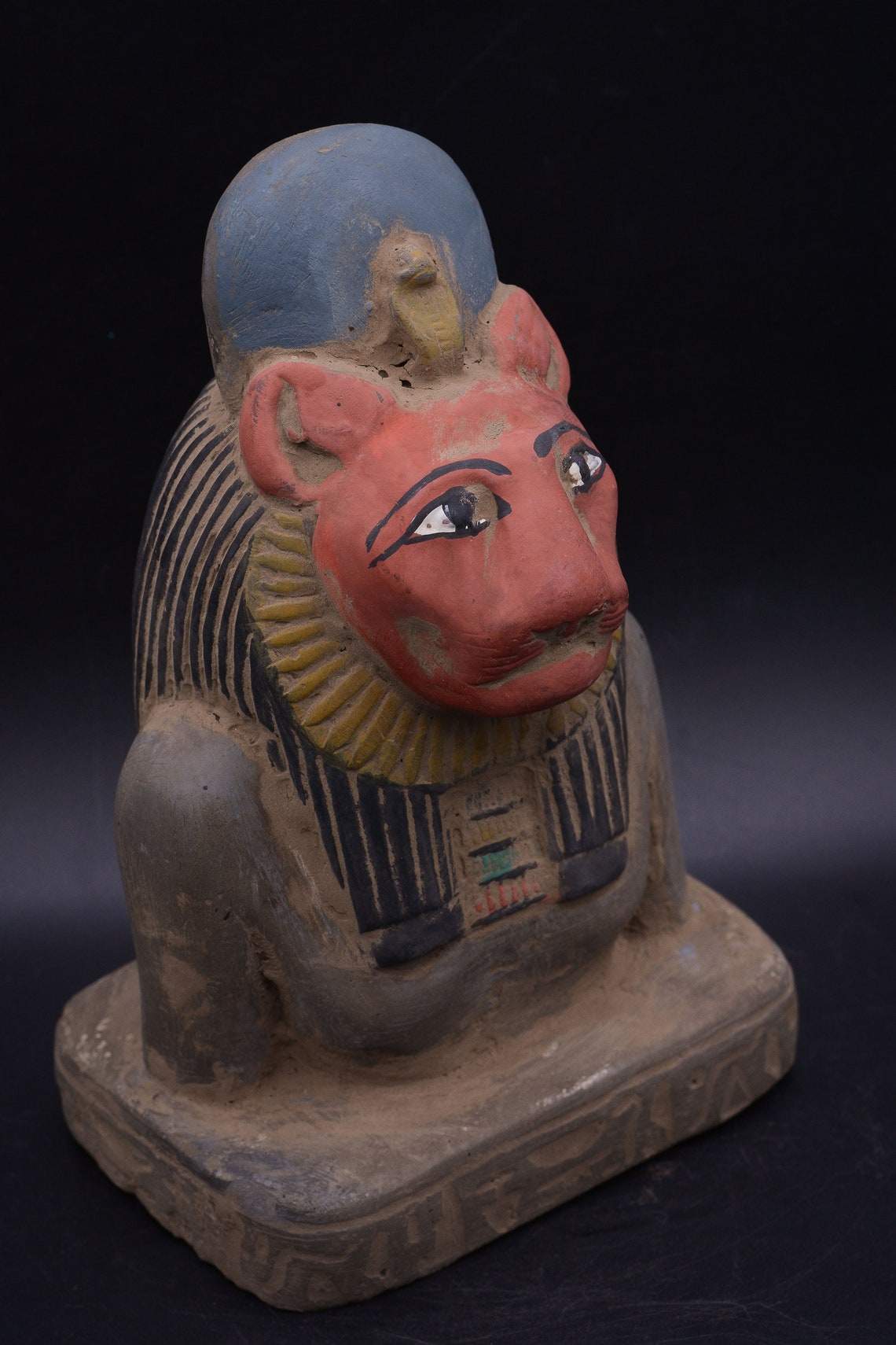 Unique statue of goddess sekhmet sculpture heavy stone made in Etsy