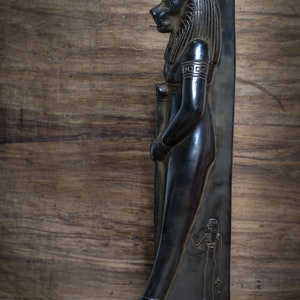 Statue of Goddess Sekhmet Black Standing Large Solid Heavy Ancient ...