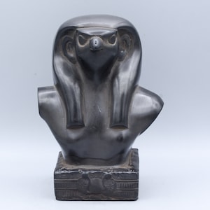 statue of Egyptian Falcon Bird Horus (2 color) made in egypt
