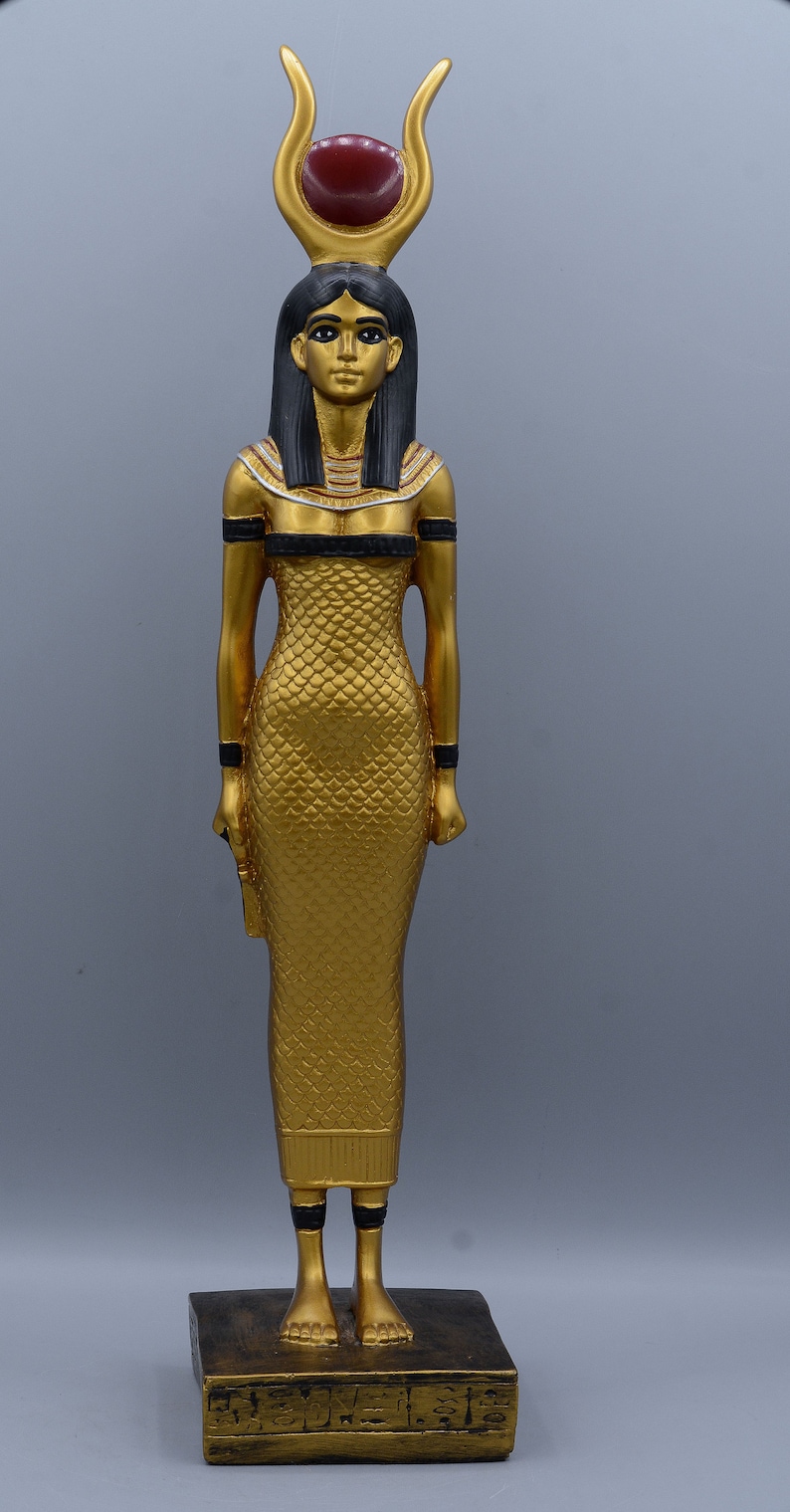 Unique Egyptian goddess Hathor large statue 4 Color made in Etsy