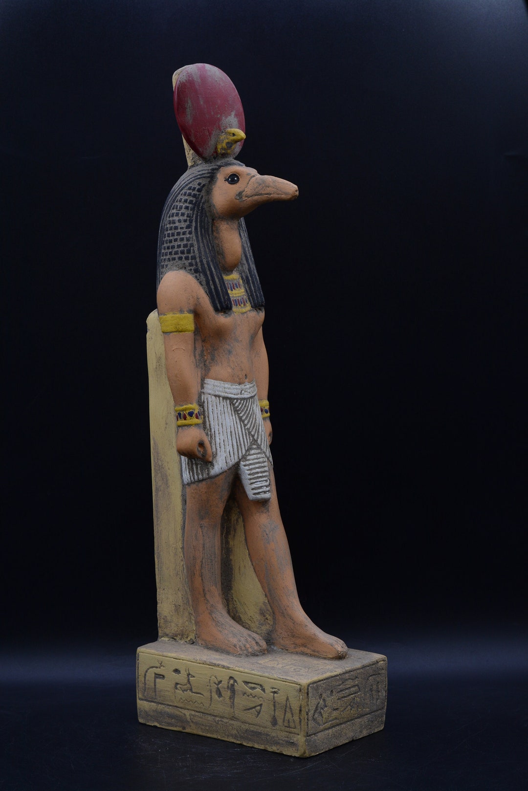 Statue Thoth God of Knowledge and Wisdom Museum Paint Colors Unique ...