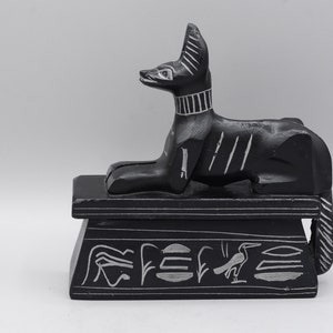 Unique Egyptian God anubis statue vintage carved stone made in egypt