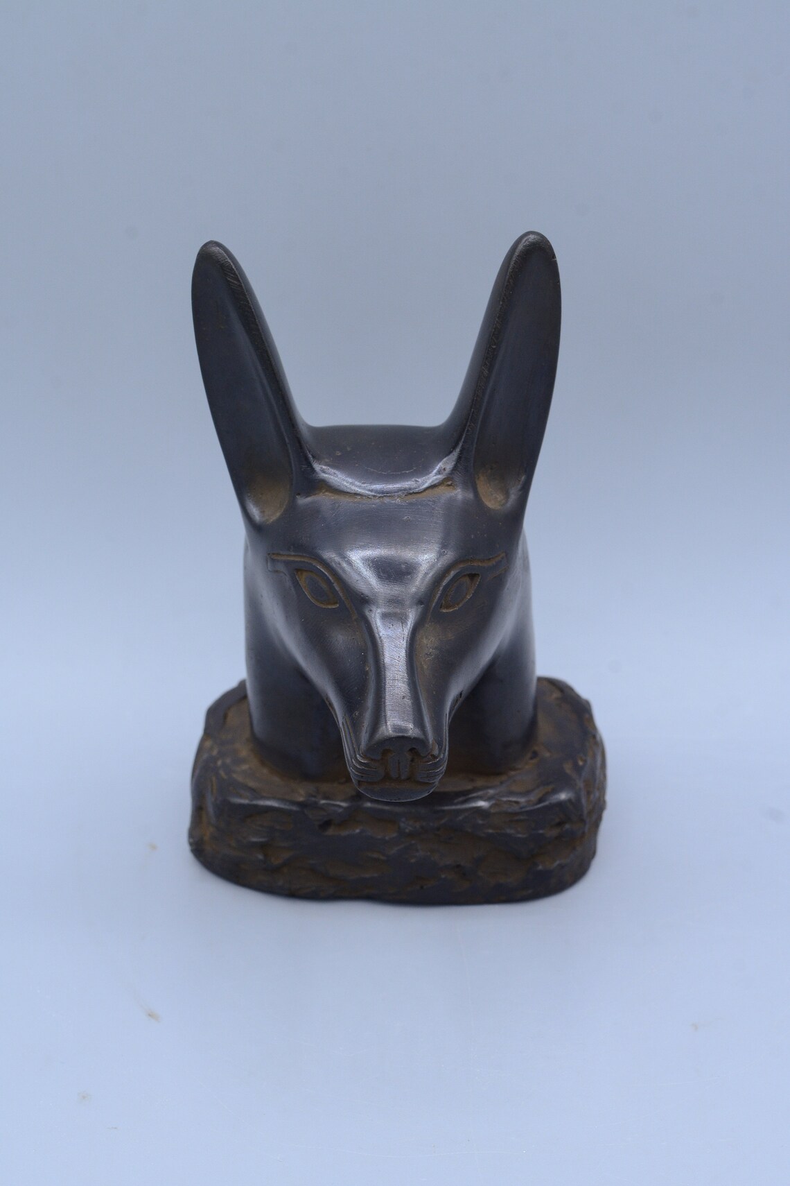 Ägyptische Kunst Gott Anubis Kopf schwarz Polystein in Ägypten | Etsy