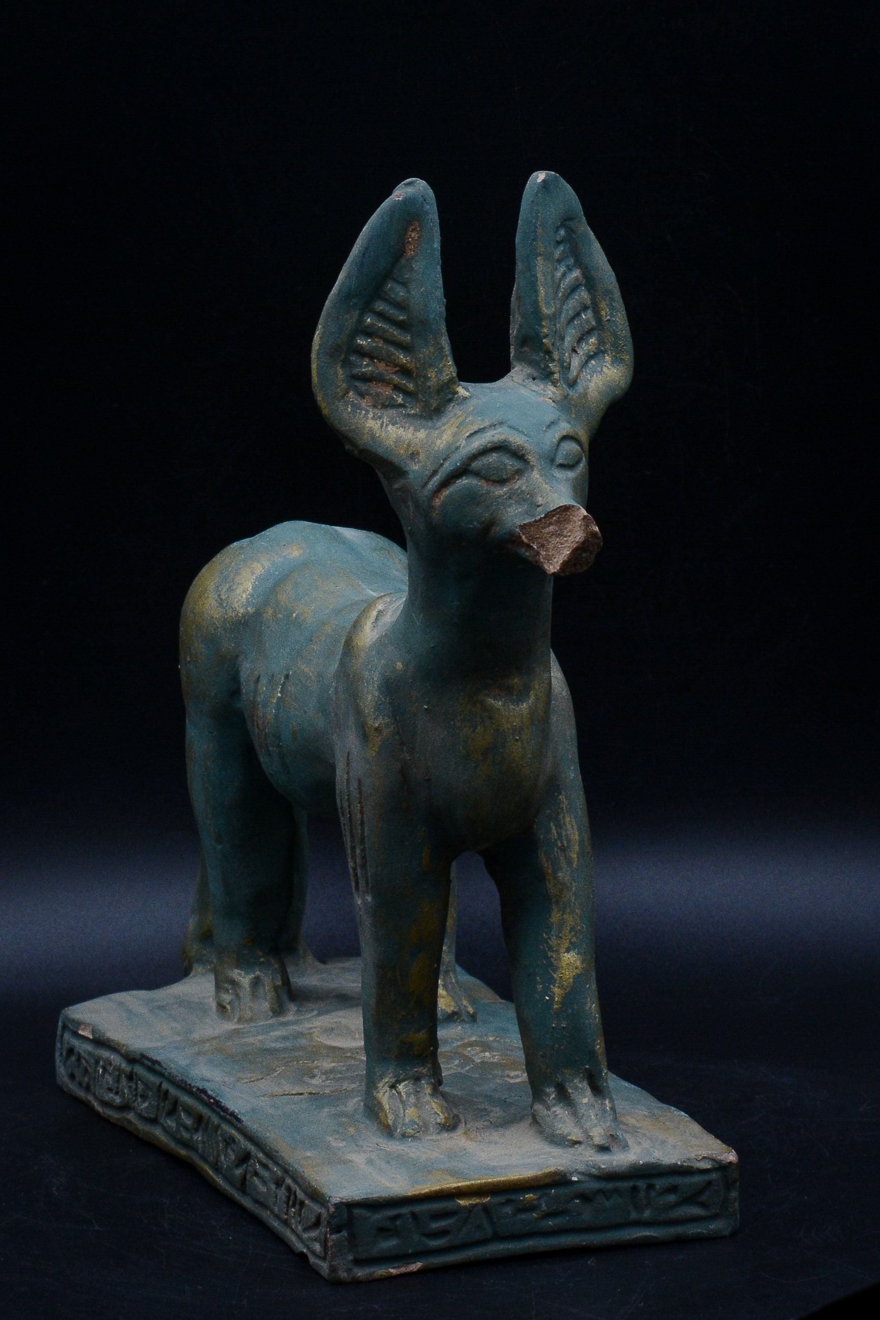 Unique anubis dog vintage Egyptian statue antique stone made Etsy