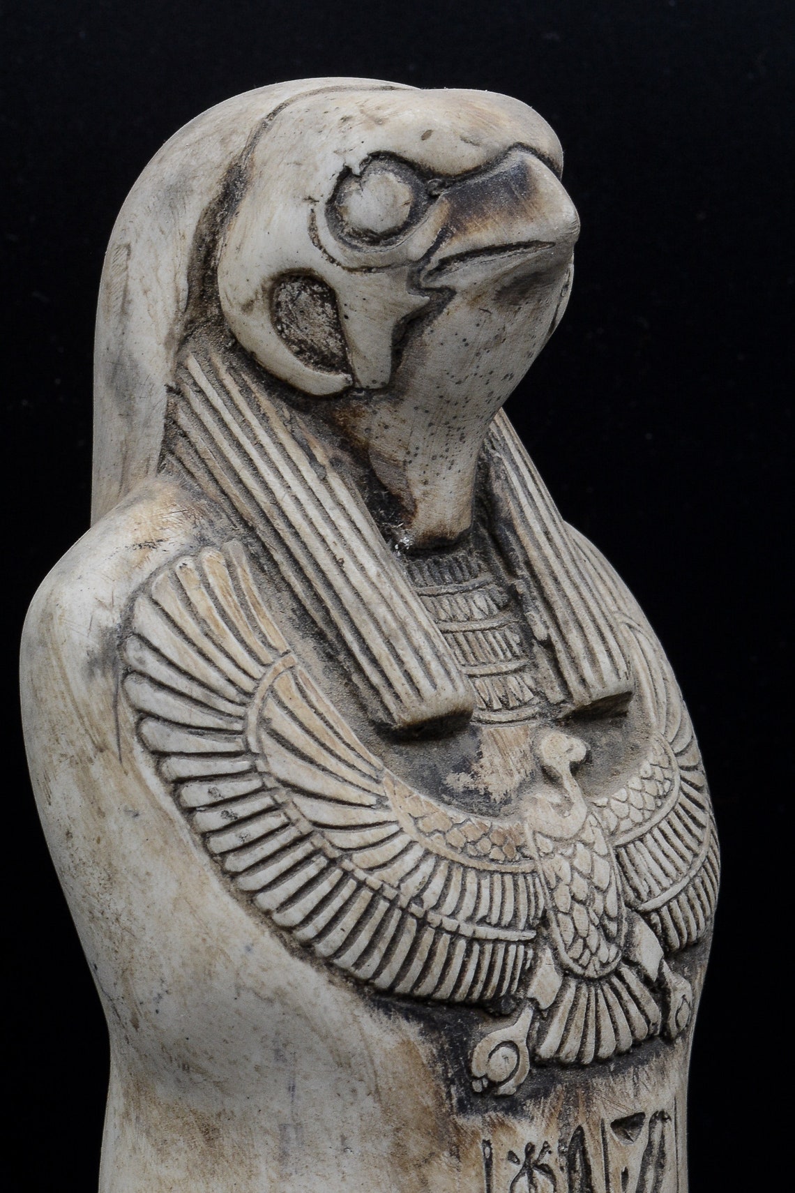 Egyptian Statue of Falcon Bird God Horus Ushabti Vintage Stone | Etsy
