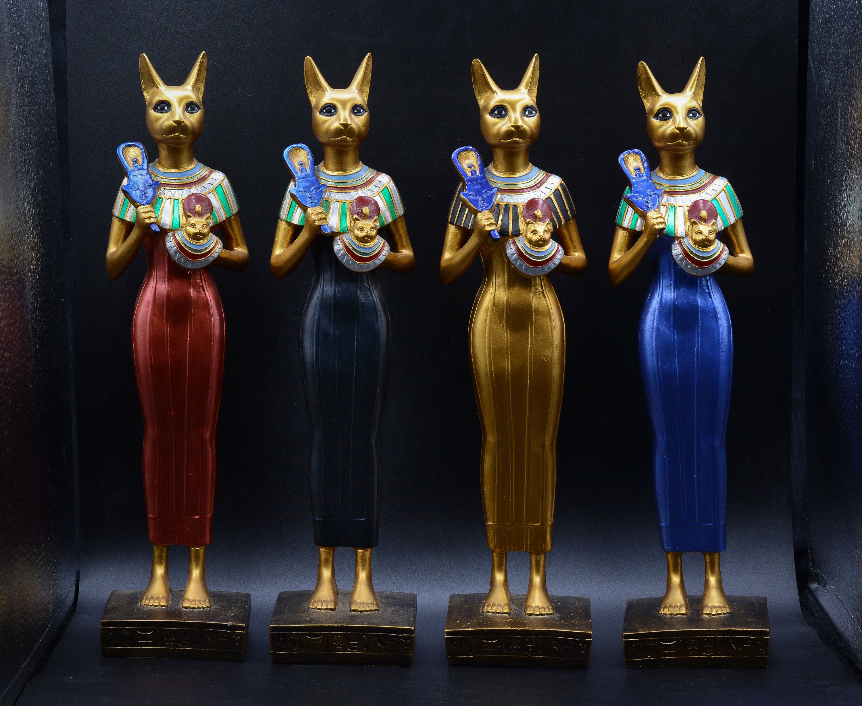 Statue of Egyptian goddess Bastet Joy Love Music Family Royal Etsy
